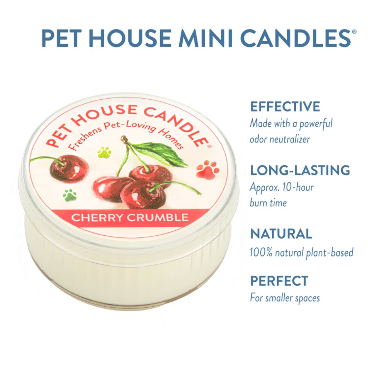 Cherry Crumble Mini Candle Infographics