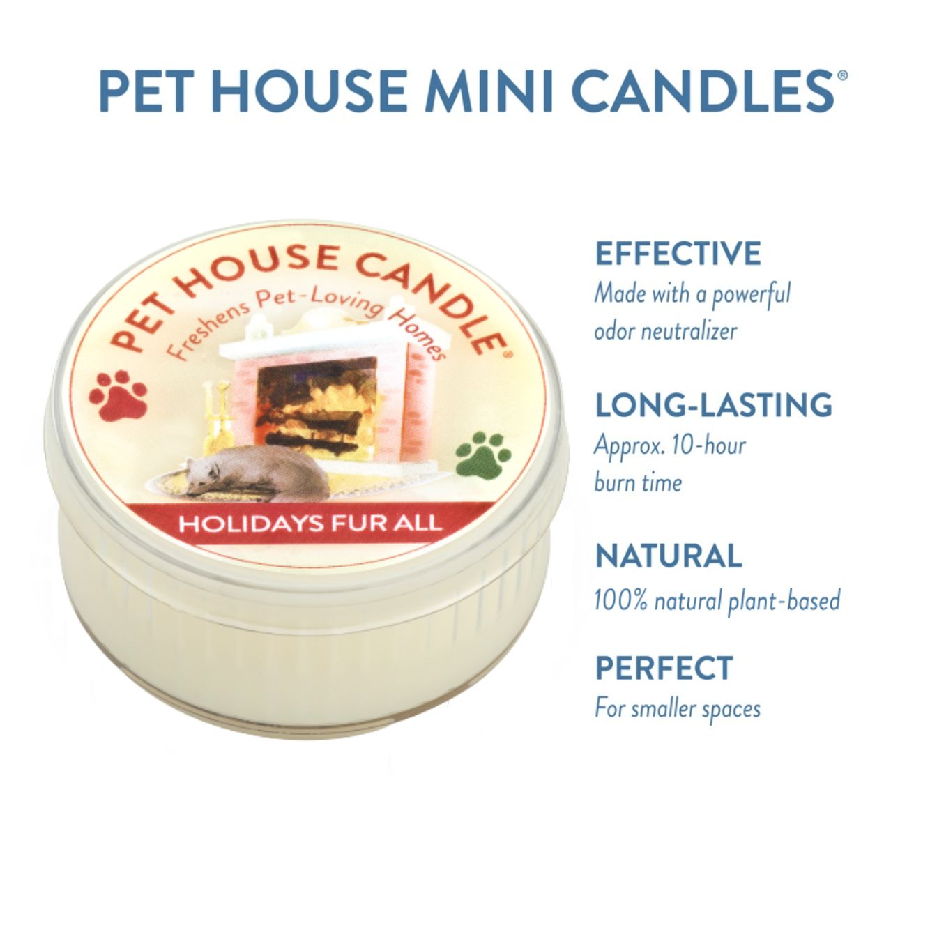 Holidays Fur All Mini Candle infographics