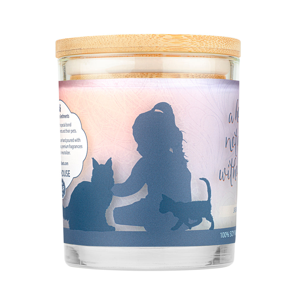 Jasmine Lily Candle Back