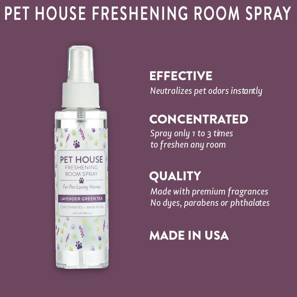 Lavender Green Tea Room Spray infographics