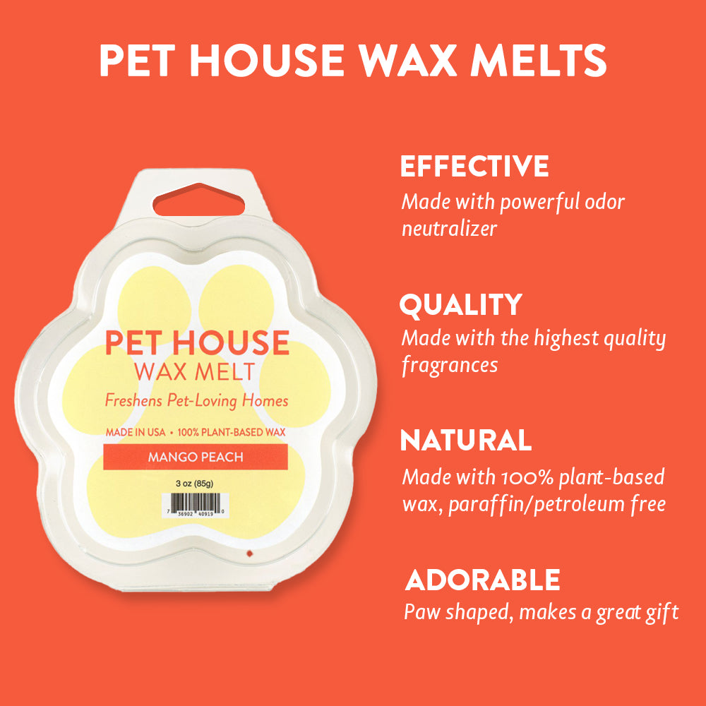 Mango Peach Wax Melt Infographics