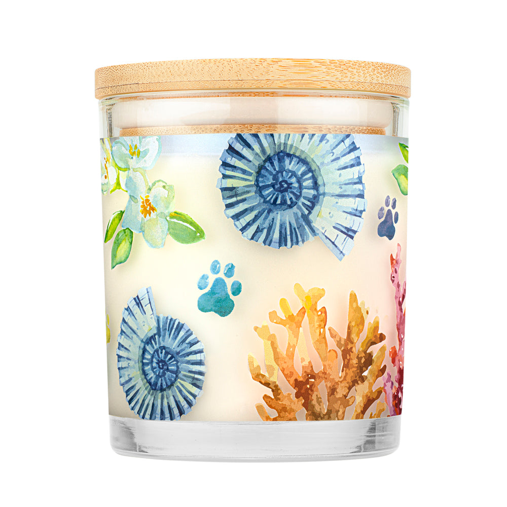 Mediterranean Sea Candle Back