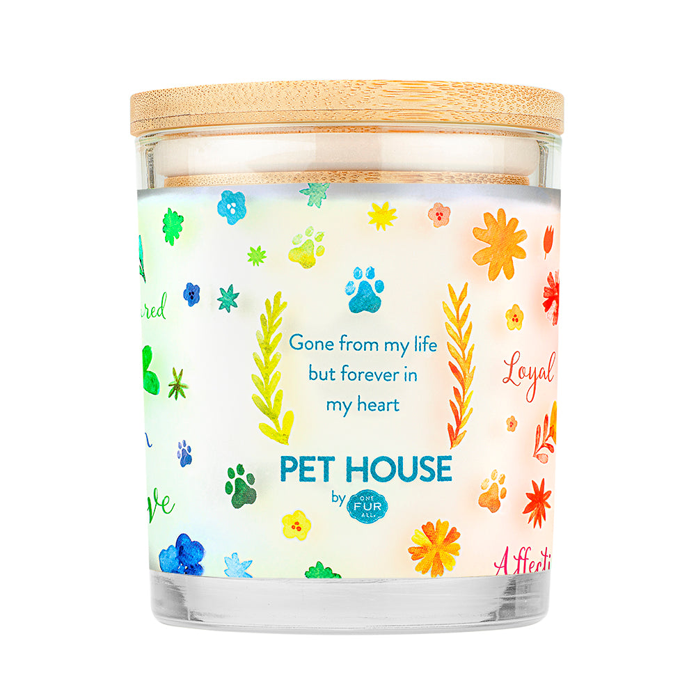 Furever Loved Memorial Candle Side