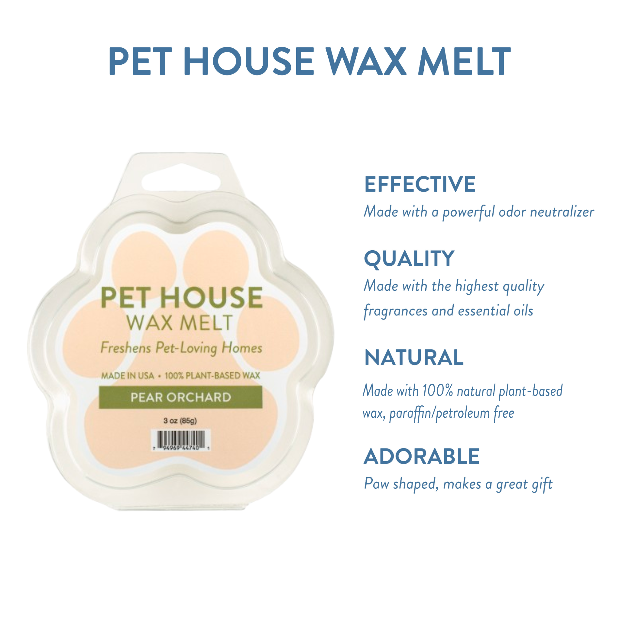 Pear Orchard Wax Melt Infographics