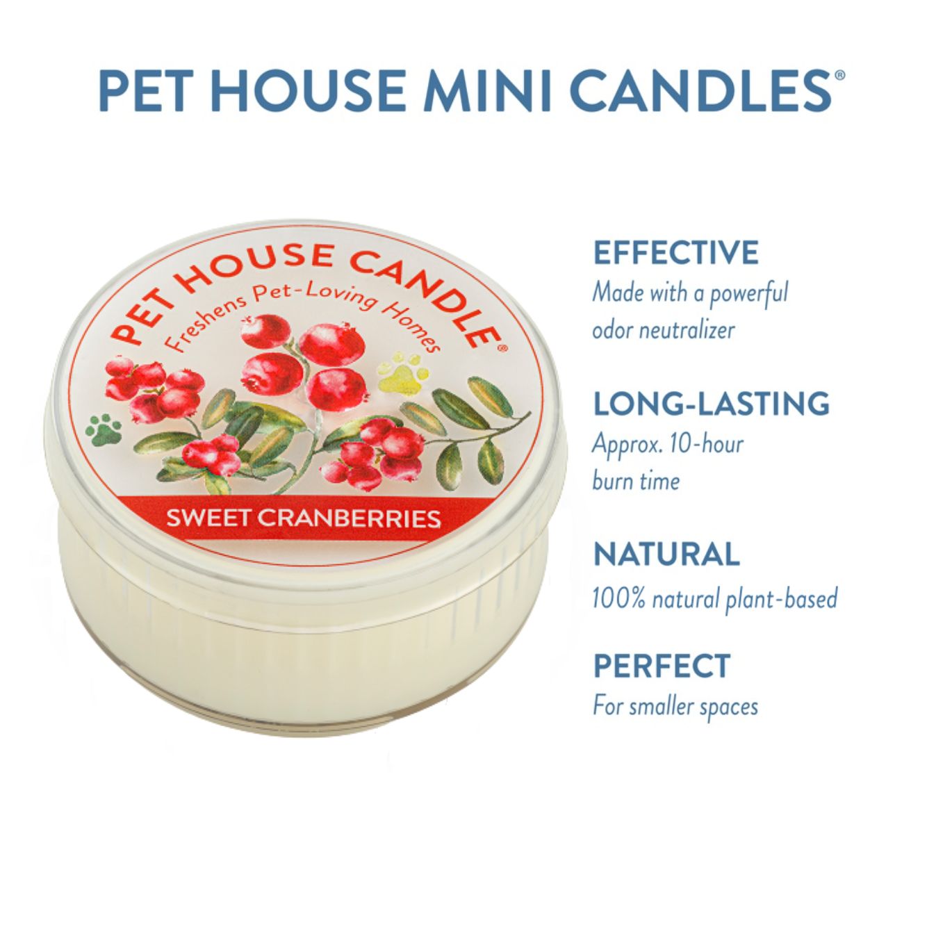 Sweet Cranberries Mini Candle infographics