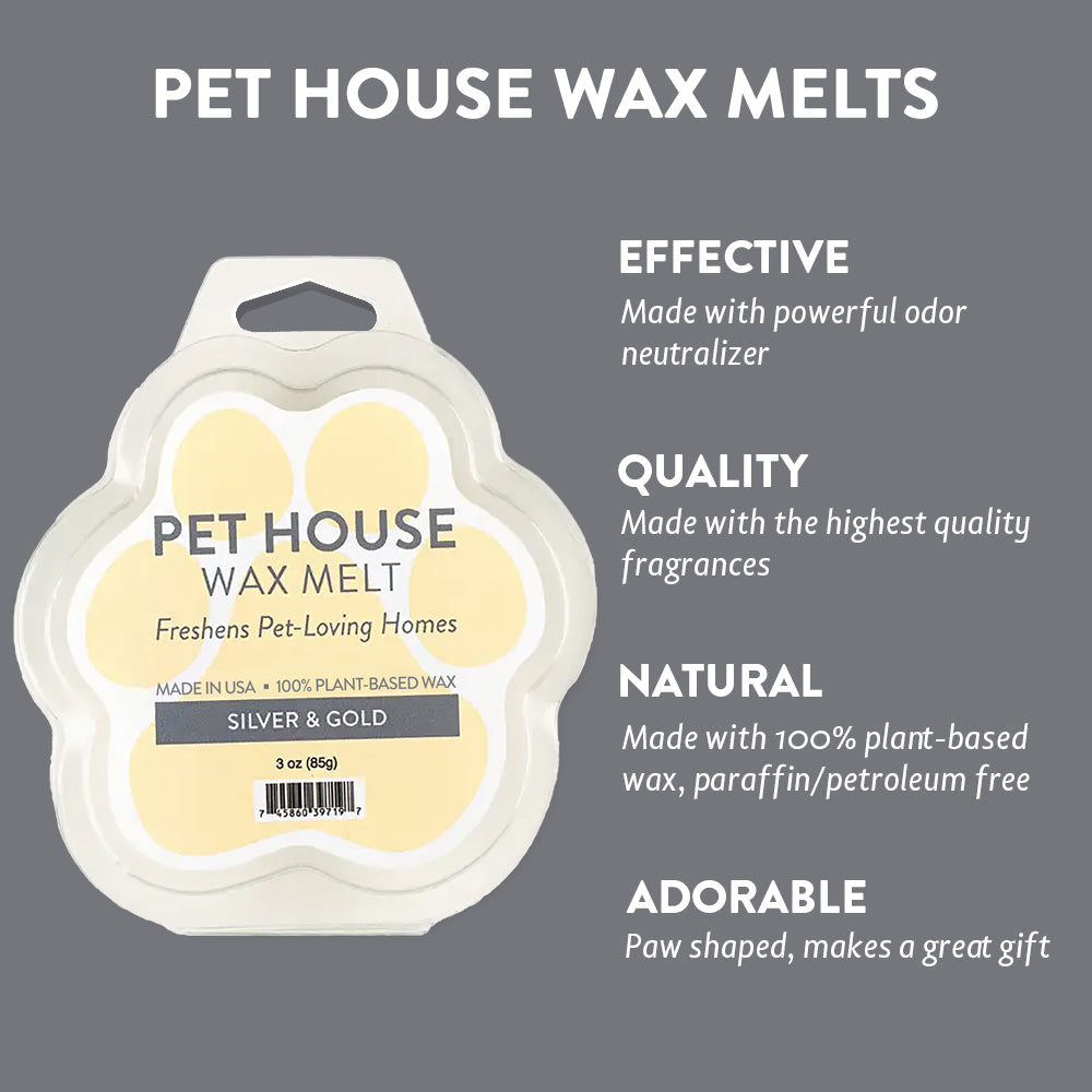 Silver & Gold Wax Melt infographics