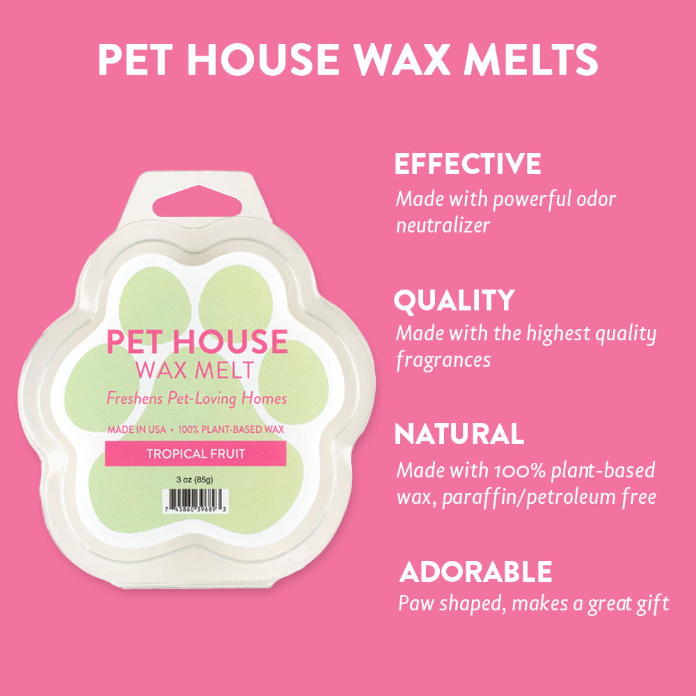 Tropical Fruit Wax Melt infographics