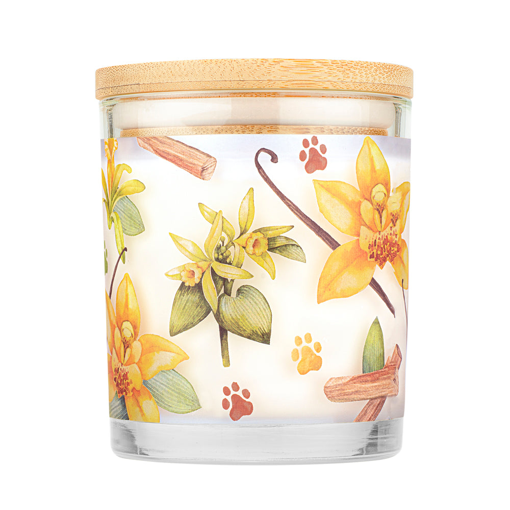 Vanilla Sandalwood Candle back