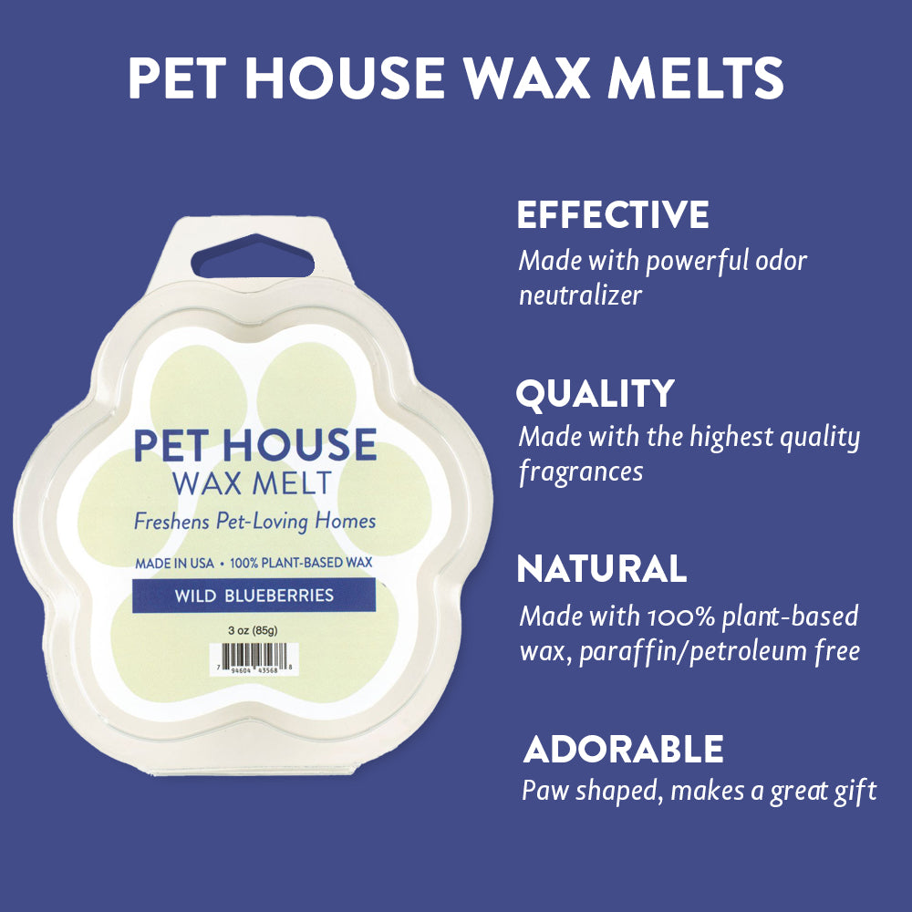 Wild Blueberries Wax Melt infographics