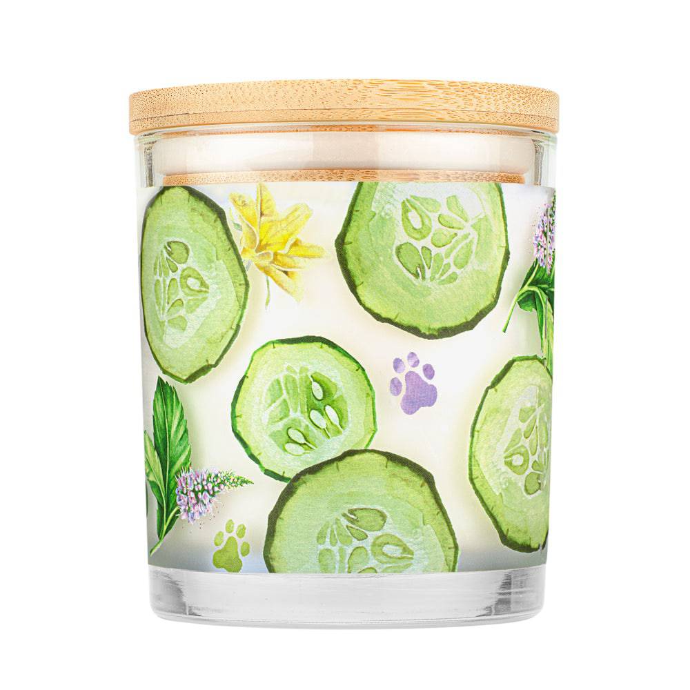 Cucumber Mint Candle back