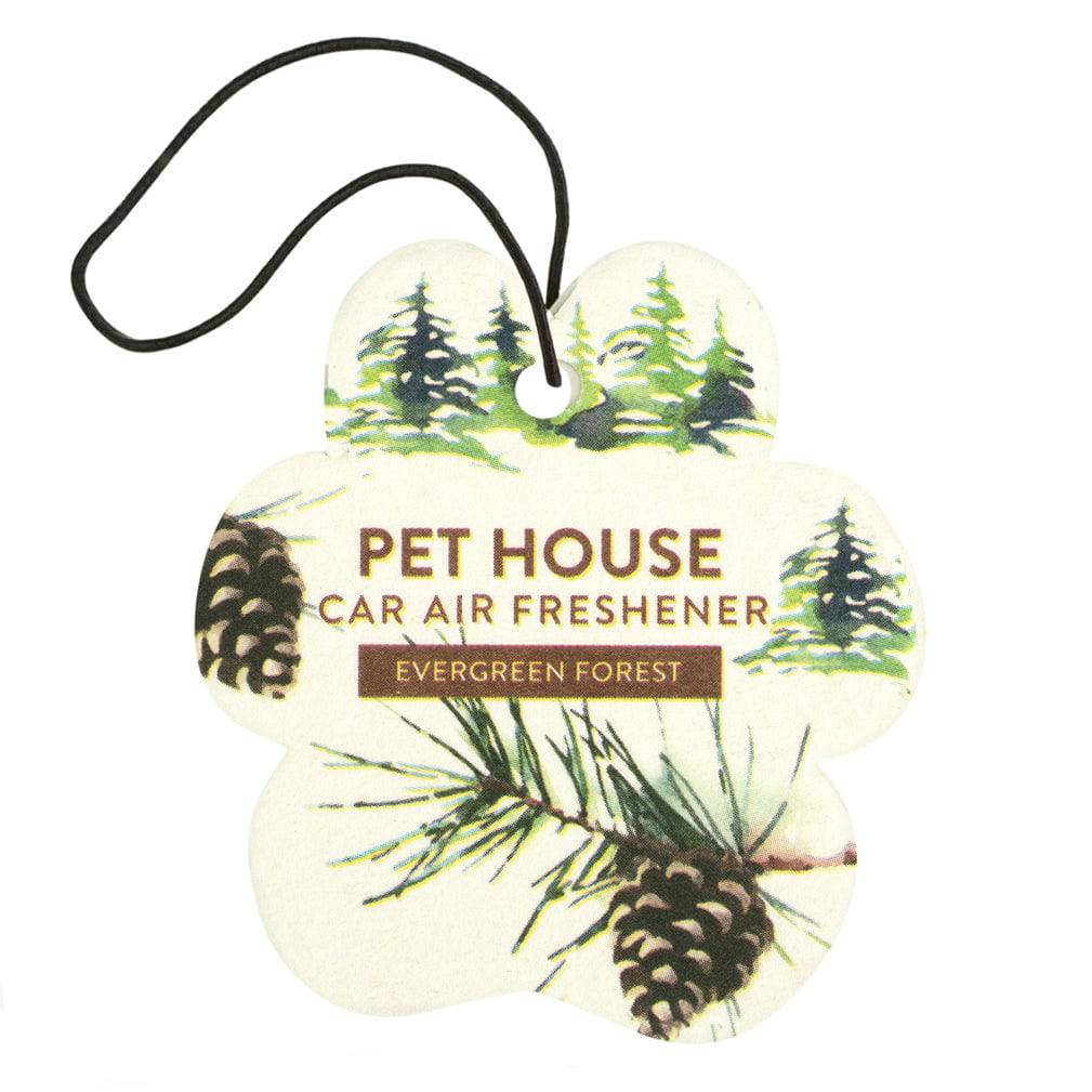 Evergreen Forest Car Air Freshener Back