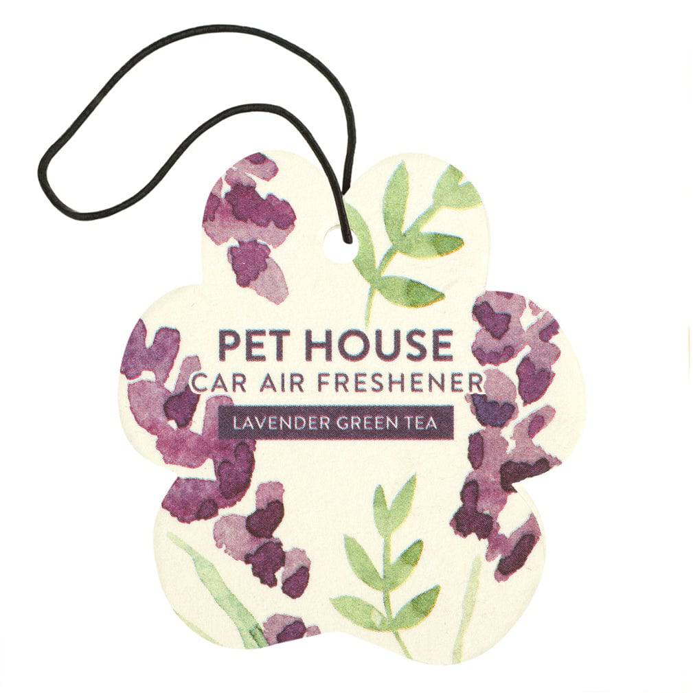 Lavender Green Tea Car Air Freshener Back