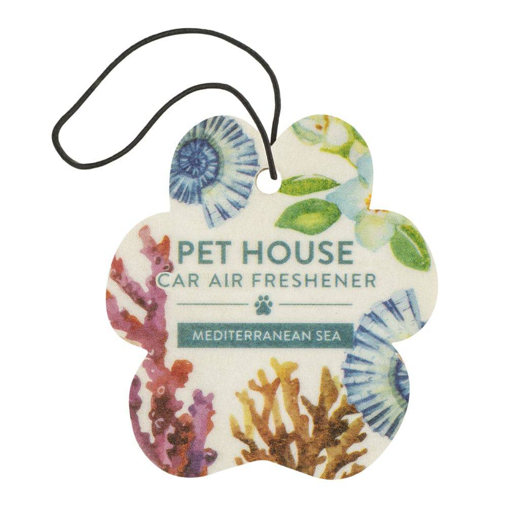 Mediterranean Sea Car Air Freshener Back