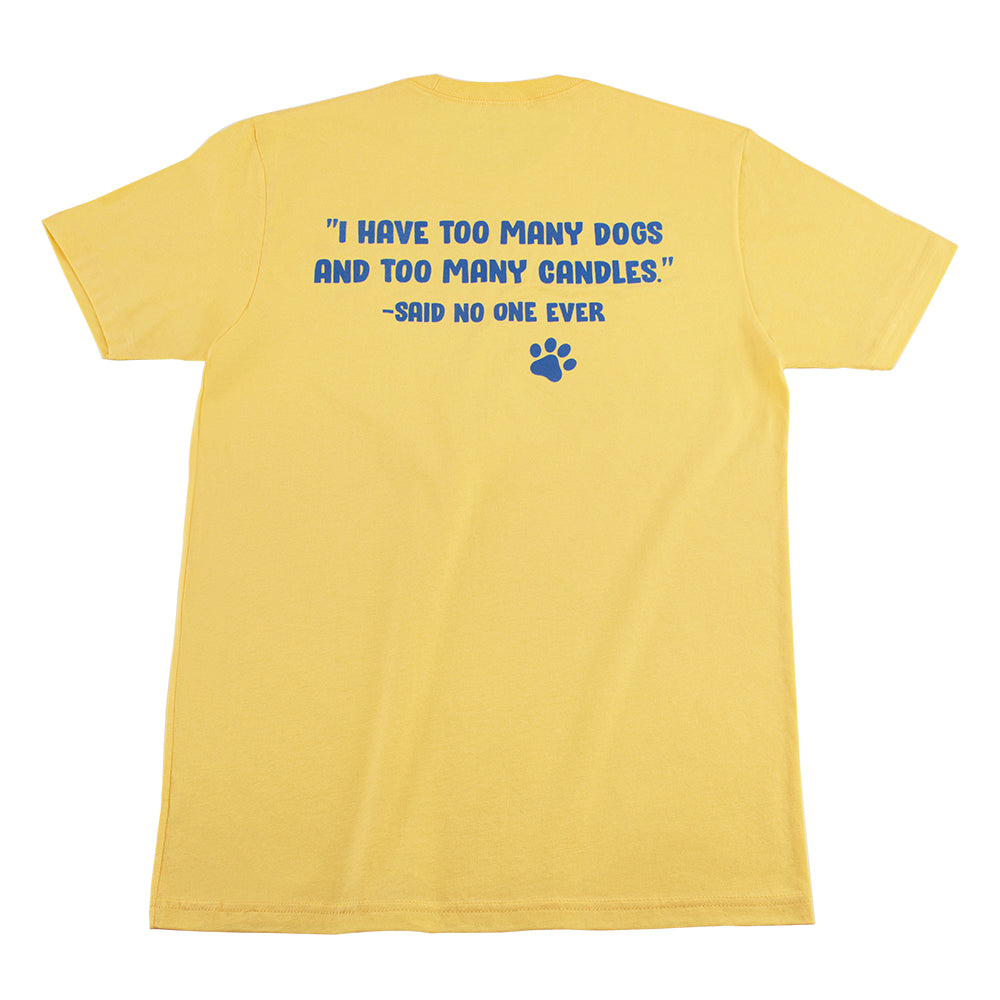 Pet House Yellow T Shirt "Too Many"